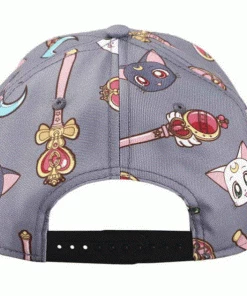 Bioworld Sailor Moon Luna & Artemis AOP Sublimated Pre-Curved Bill Snapback 10 Bioworld Sailor Moon Luna & Artemis AOP Sublimated Pre-Curved Bill Snapback