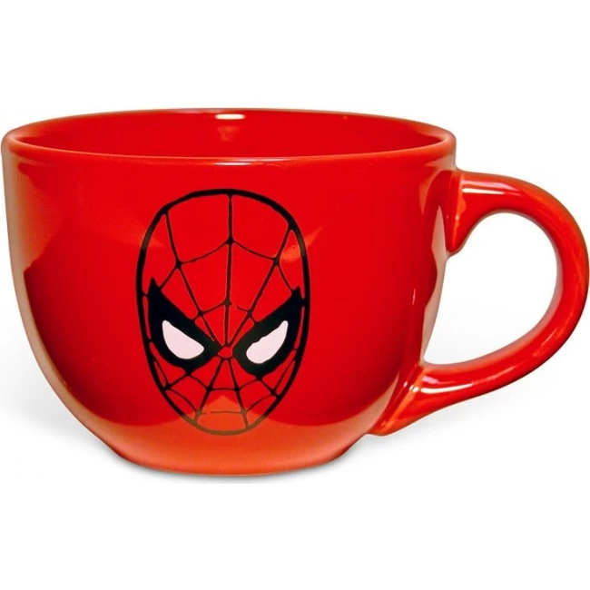 Silver Buffalo Marvel Comics Spiderman Mask 24 Oz. Ceramic Soup Mug 3 Silver Buffalo Marvel Comics Spiderman Mask 24 Oz. Ceramic Soup Mug