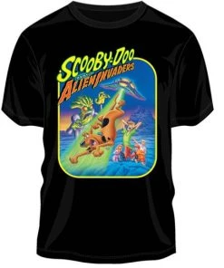 Bioworld Scooby- Doo Alien Invaders Black Men's T-shirt