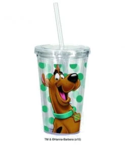 Movies Spoontiques Scooby Doo Cup With Straw, Clear