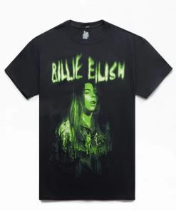 Bravado Billie Eilish Spooky Green Photo T-Shirt Music