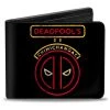 Buckle-Down Marvel Deadpool- Deadpool's Chimichangas Logo Bi-Fold Wallet 1 Buckle-Down Marvel Deadpool- Deadpool's Chimichangas Logo Bi-Fold Wallet