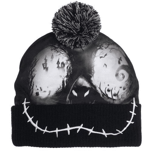 Bioworld Disney Nightmare Before Christmas Sublimated Winter Knit Cap With Pom 3 Bioworld Disney Nightmare Before Christmas Sublimated Winter Knit Cap With Pom