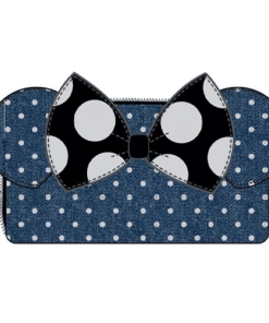 Loungefly Minnie Mouse Denim Polka Dot Wallet