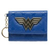 Bioworld Wonder Woman Mini Tri-Fold Wallet, Blue