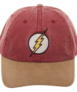 Bioworld DC Comics Flash Red Suede Adjustable Hat