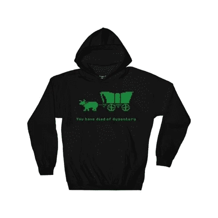Ripple Junction Oregon Trail Adult Unisex You Have Died Of Dysentery Pull Over 3 Ripple Junction Oregon Trail Adult Unisex You Have Died Of Dysentery Pull Over