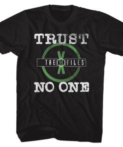 American Classics X-Files Horror Sci-Fi Thriller TV Series Trust No One Distressed T-Shirt Tee