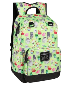 JINX Video Games MINECRAFT QUALITY GEAR UNTIL THE END OVERWORLD SPRITES BACKPACK