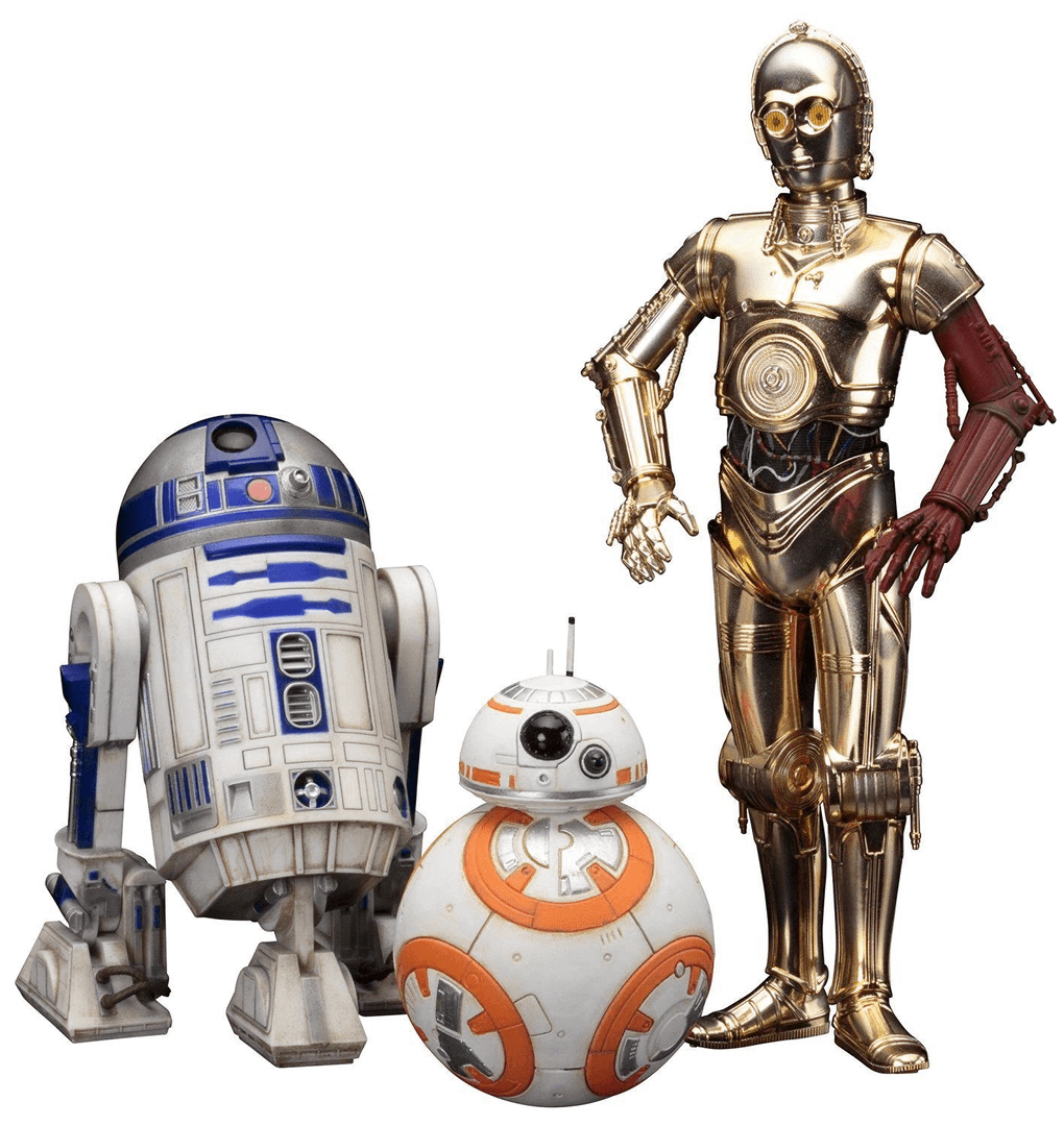 Kotobukiya Star Wars R2-D2 And C3PO With BB-8 Figurines 3 Kotobukiya Star Wars R2-D2 And C3PO With BB-8 Figurines