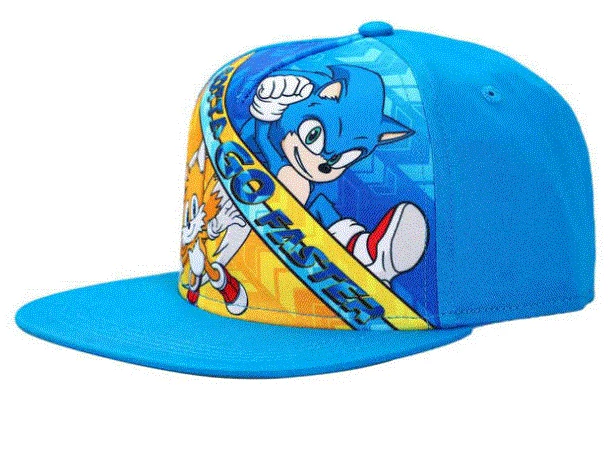 Bioworld Sonic The Hedgehog Gotta Go Faster Youth Flat Bill Snapback 3 Bioworld Sonic The Hedgehog Gotta Go Faster Youth Flat Bill Snapback