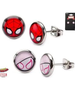 Body Vibe Marvel Base Metal Spider-Gwen Post Stud Earrings Set