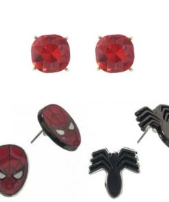 Bioworld Marvel Comics Spider-Man Earrings Set