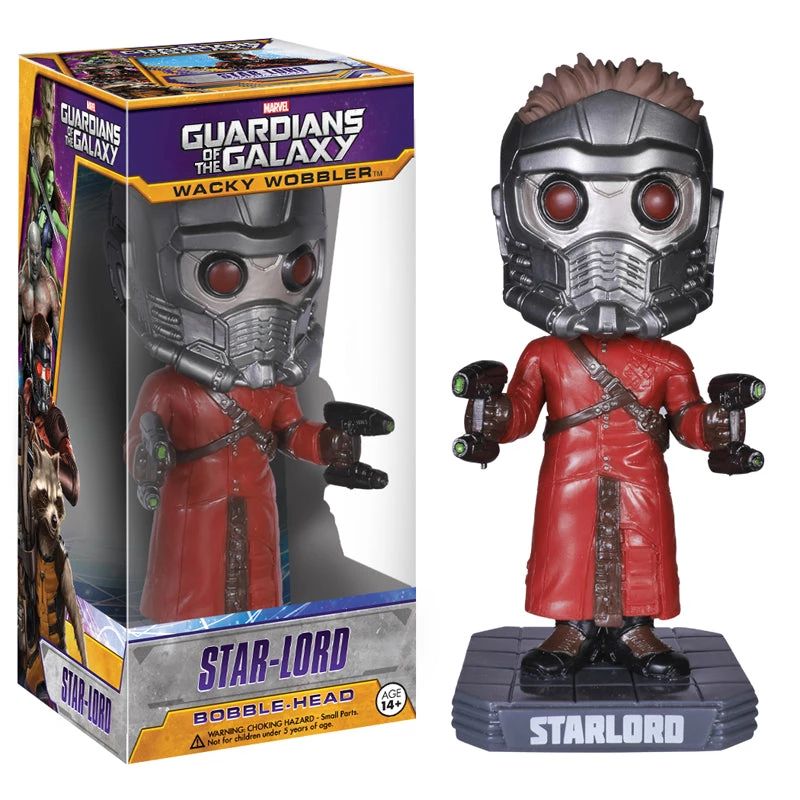 Funko Marvel Guardians Of The Galaxy - Star Lord Bobble Head 3 Funko Marvel Guardians Of The Galaxy - Star Lord Bobble Head