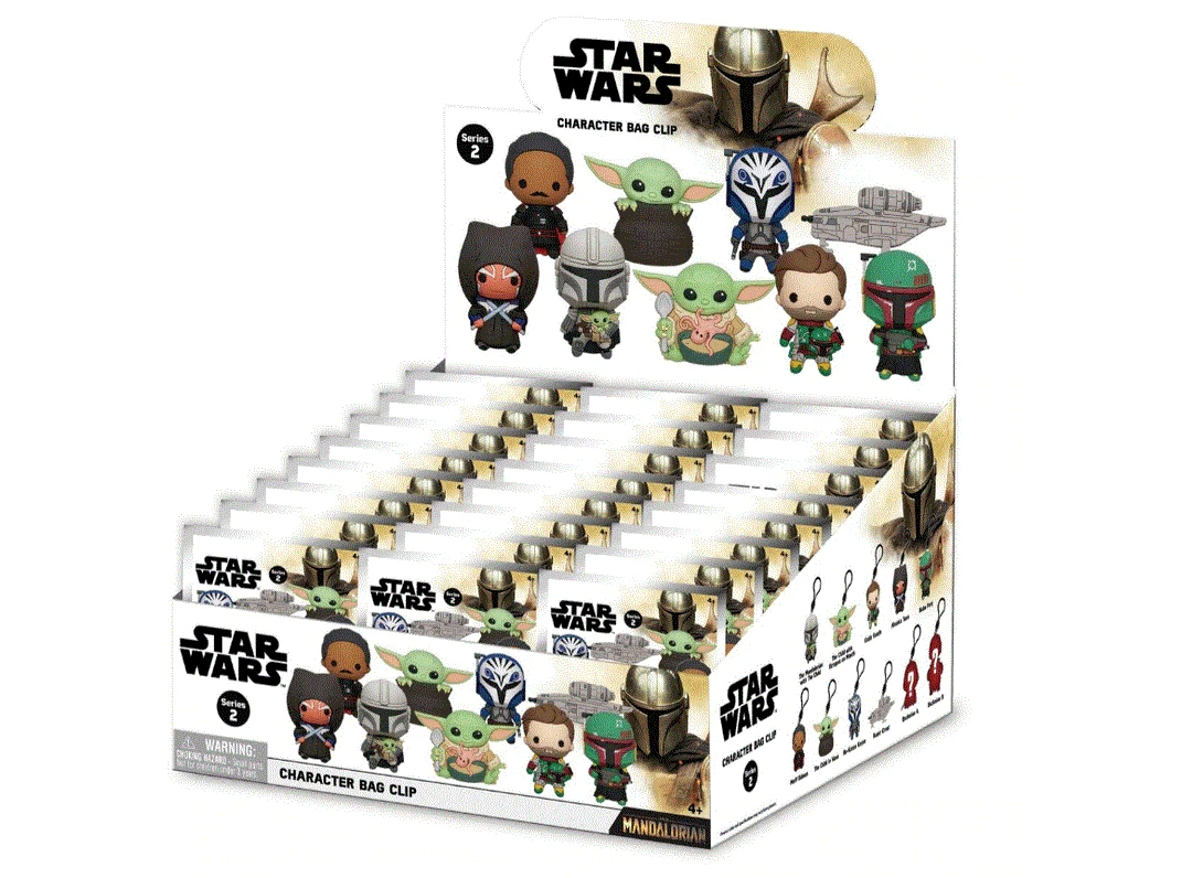 Monogram Star Wars Mandalorian Series 3D Foam Bag Clip In Blind Bag 4 Monogram Star Wars Mandalorian Series 3D Foam Bag Clip In Blind Bag
