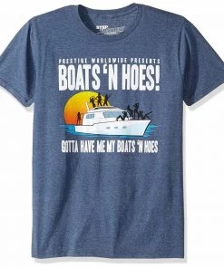T-Line Step Brothers Men's Boats N Hoes Graphic T-Shirt Movies