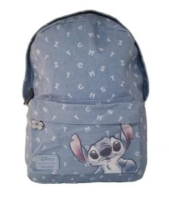 Loungefly Stitch Printed Cotton Twill Letters Mini Backpack