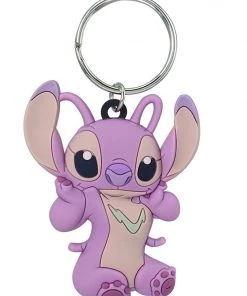 Monogram Disney - Lilo & Stitch - Angel - Soft Touch PVC Key Ring Key Accessory