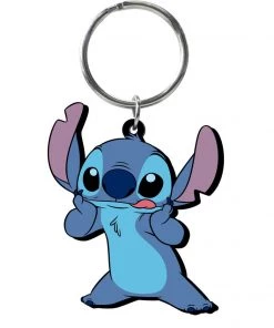 Monogram Disney Stitch Soft Touch PVC Key Ring
