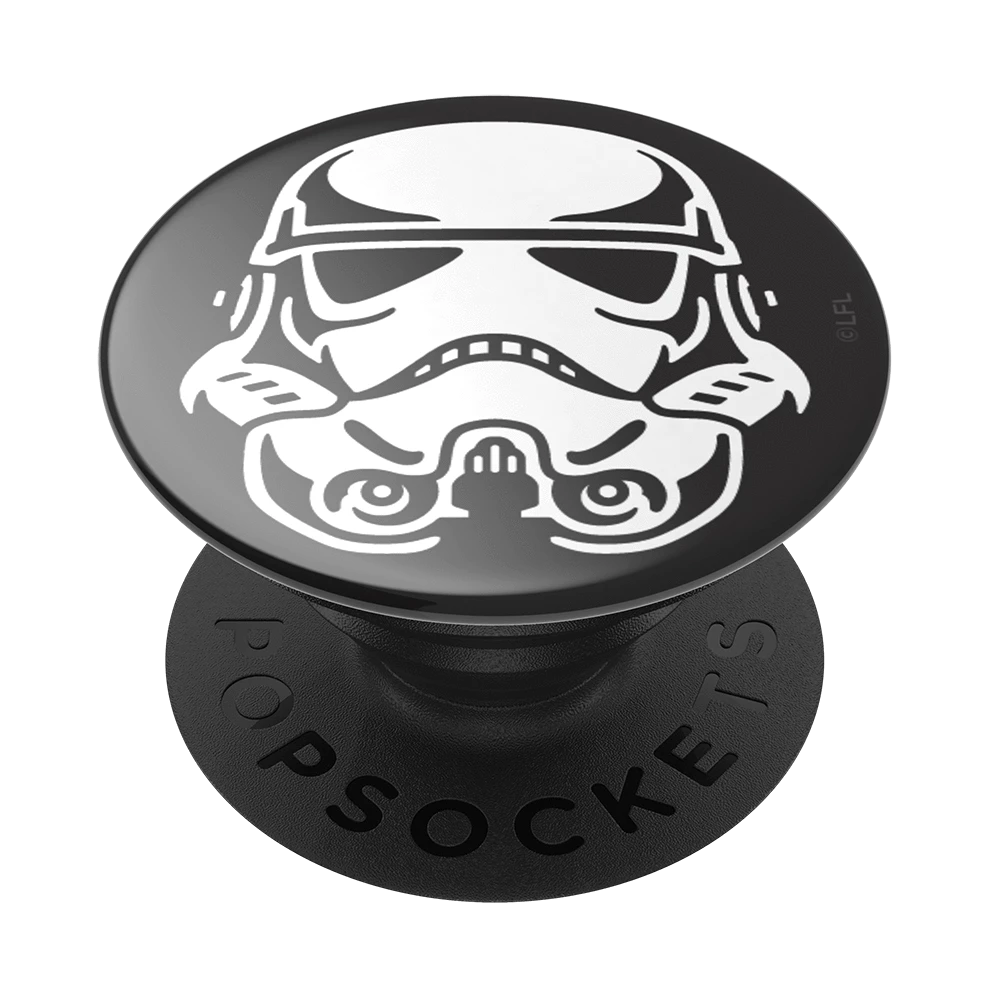 Movies Pop Socket - Star Wars - Stormtrooper Helmet Gloss Print Logo 3 Movies Pop Socket - Star Wars - Stormtrooper Helmet Gloss Print Logo