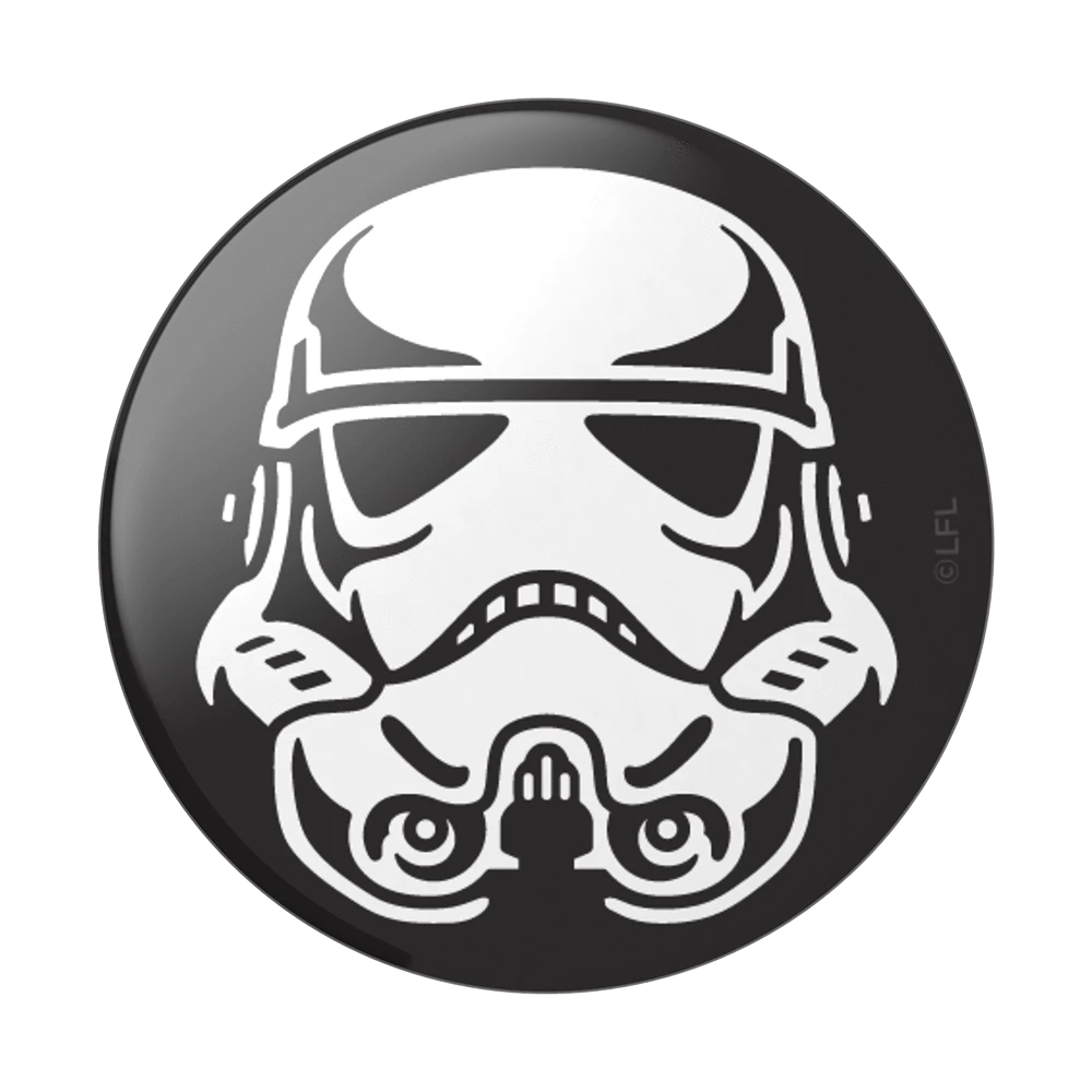 Movies Pop Socket - Star Wars - Stormtrooper Helmet Gloss Print Logo 4 Movies Pop Socket - Star Wars - Stormtrooper Helmet Gloss Print Logo