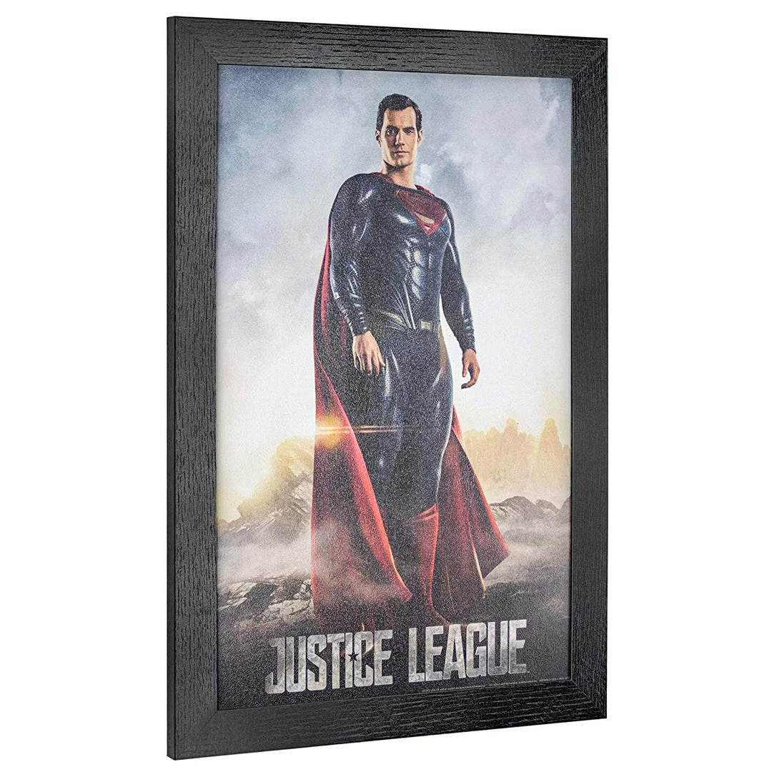 Pyramid America DC Comics Justice League Superman Framed Movie Wall Art, 11'' X 17'' 4 Pyramid America DC Comics Justice League Superman Framed Movie Wall Art, 11'' X 17''