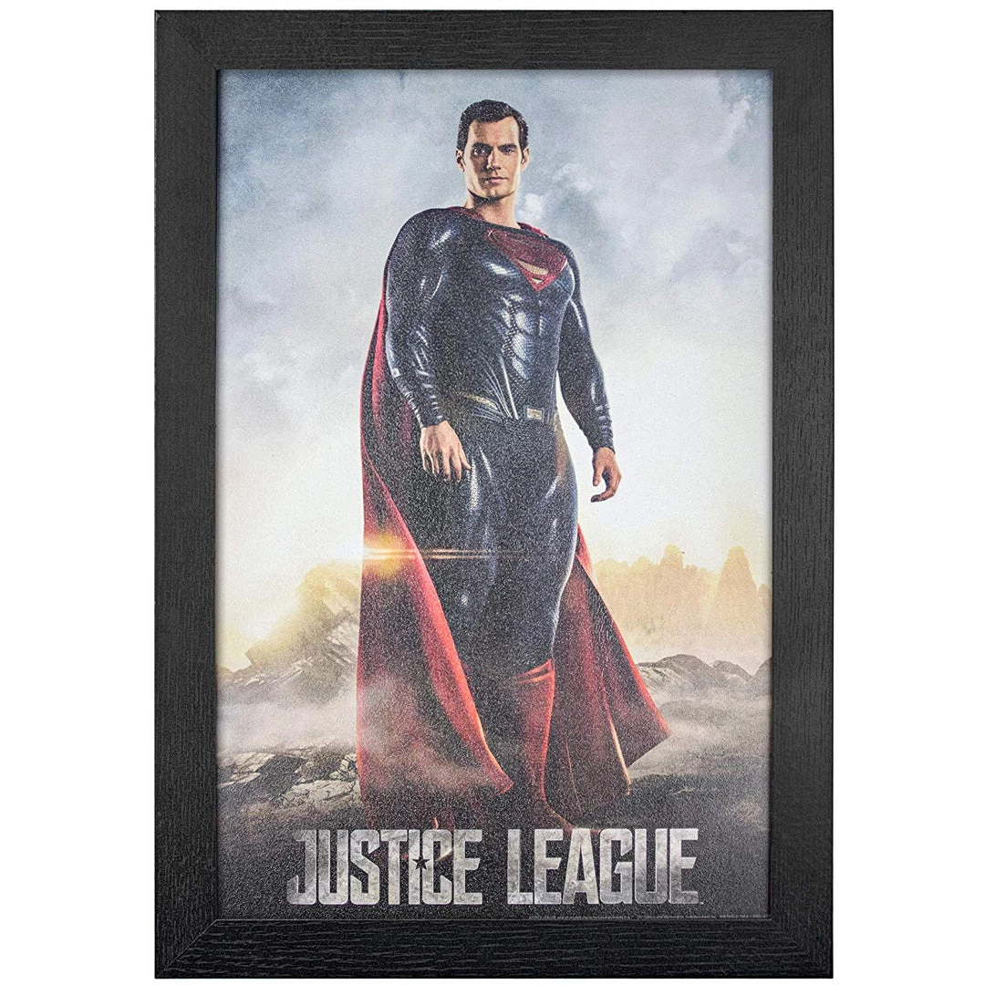 Pyramid America DC Comics Justice League Superman Framed Movie Wall Art, 11'' X 17'' 3 Pyramid America DC Comics Justice League Superman Framed Movie Wall Art, 11'' X 17''