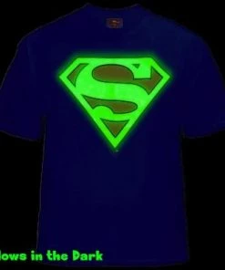 Changes DC Comics Superman Glow In The Dark Shield Logo T-Shirt