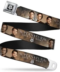 Buckle-Down Supernatural Dean Sam & Castiel Join The Hunt Seat Belt Buckle Belt