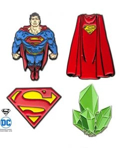 Body Vibe DC Comics Superman Enamel Pin Set (4 Piece)