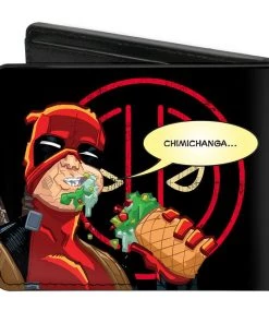 Buckle-Down Marvel Deadpool- Deadpool's Chimichangas Logo Bi-Fold Wallet
