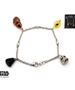 Body Vibe Disney Star Wars 3D Characters Face Charm Tween Bracelet