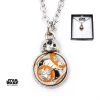 Body Vibe Star Wars Episode 8 BB8 Spin Flat Back Pendant With Steel Chain