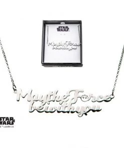 Body Vibe Star Wars Stainless Steel "May The Force Be With You" Necklace