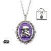 Body Vibe Disney Star Wars Stormtrooper Purple Cameo Pendant With Chain