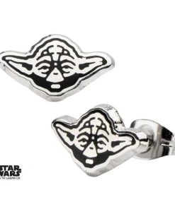Body Vibe Star Wars Yoda Enamel Stud Earrings Disney