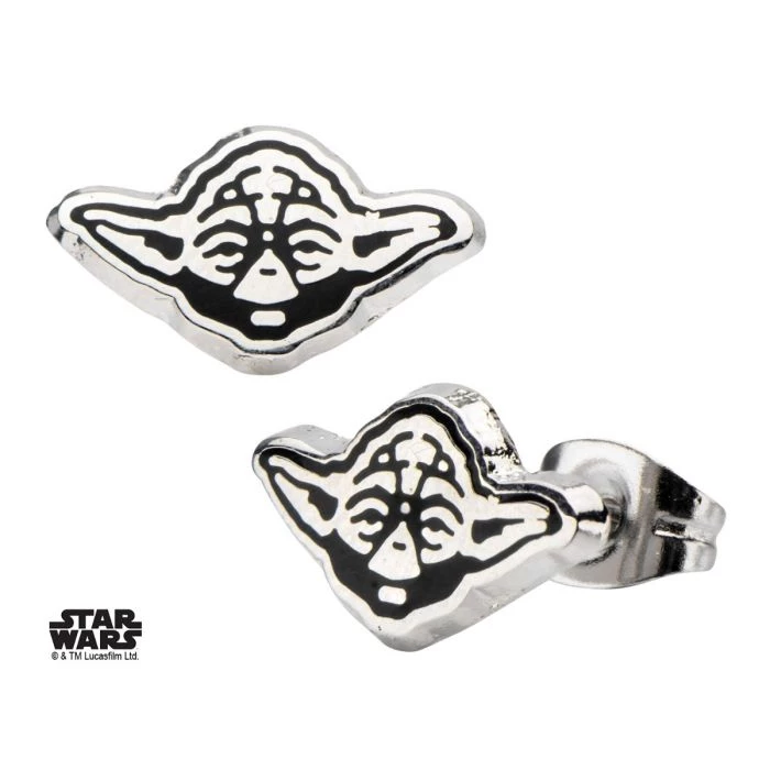 Body Vibe Star Wars Yoda Enamel Stud Earrings Disney 3 Body Vibe Star Wars Yoda Enamel Stud Earrings Disney