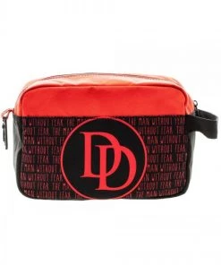 Bioworld Marvel Daredevil Red/black Dopp Bag Travel Kit FLIGHT BAG