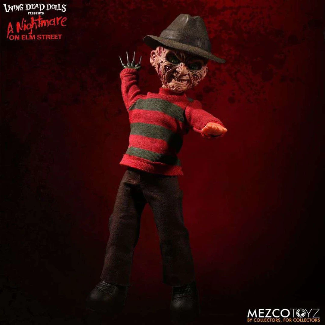 Mezco Movies Nightmare On Elm Street - Freddy Krueger - Living Dead Dolls 4 Mezco Movies Nightmare On Elm Street - Freddy Krueger - Living Dead Dolls