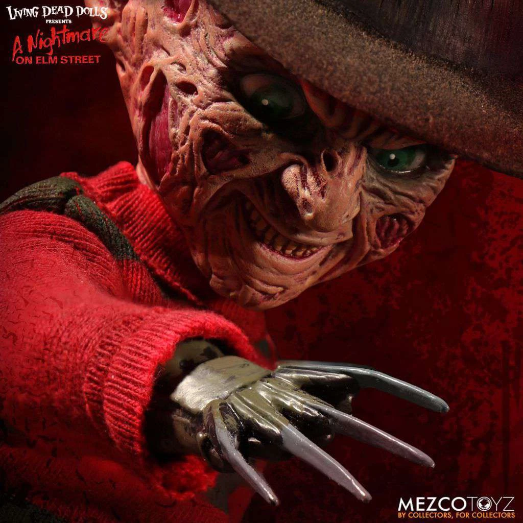 Mezco Movies Nightmare On Elm Street - Freddy Krueger - Living Dead Dolls 6 Mezco Movies Nightmare On Elm Street - Freddy Krueger - Living Dead Dolls