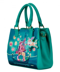 Loungefly Tangled Rapunzel Castle Glow In The Dark Crossbody Bag