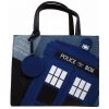 Loungefly Doctor Who TARDIS Denim Tote Bag