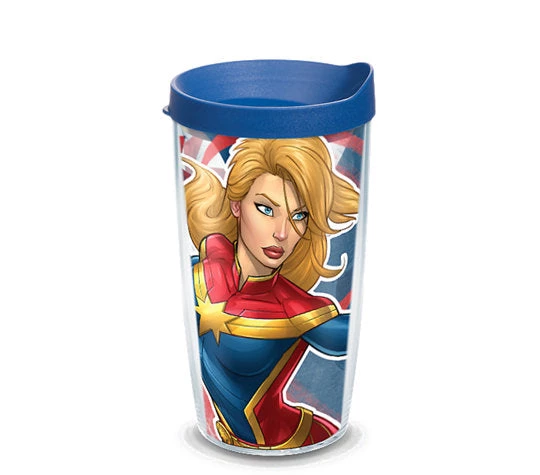 Marvel: Captain Marvel 16 Oz. Tervis Tumbler 3 Marvel: Captain Marvel 16 Oz. Tervis Tumbler