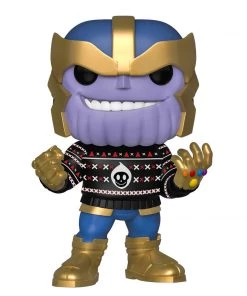 Funko Pop Marvel: Holiday - Thanos In Ugly Sweater, Multicolor