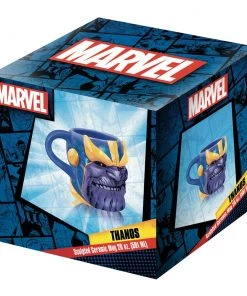 Vandor Marvel Avengers Thanos Premium 20 Oz. Sculpted Ceramic Mug