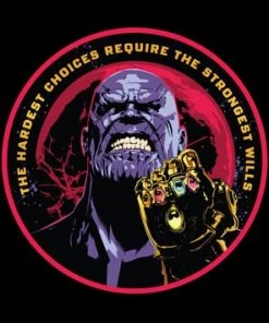 Impact Avengers Infinity War Thanos With Gauntlet Adult T-shirt
