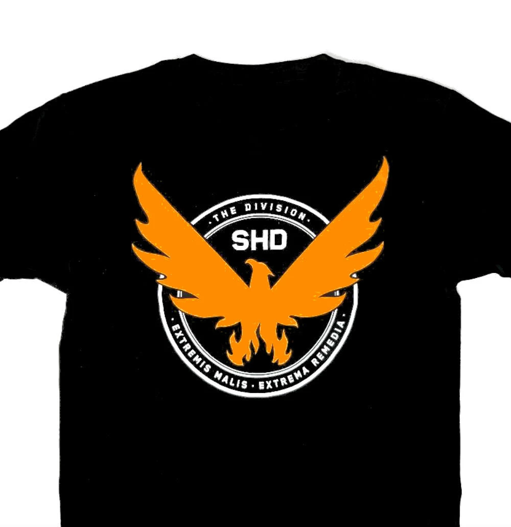 Bioworld Video Games The Division Action Video Game Agent Shield Adult T-Shirt 4 Bioworld Video Games The Division Action Video Game Agent Shield Adult T-Shirt