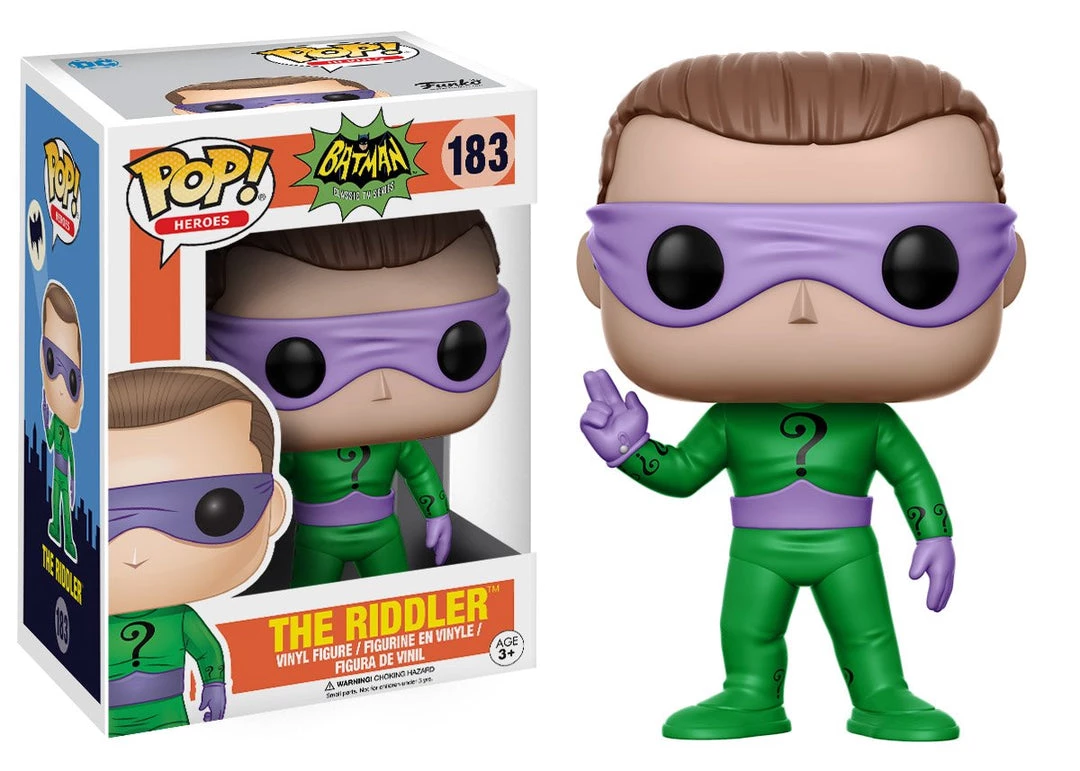 Funko Funko Pops! POP Heroes DC Heroes Riddler Action Figure 3 Funko Funko Pops! POP Heroes DC Heroes Riddler Action Figure