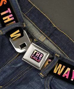 Buckle-Down Star Wars The Child Text Full Color Seatbelt Belt 7 Buckle-Down Star Wars The Child Text Full Color Seatbelt Belt