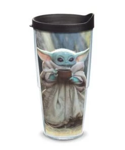 Tervis Mandalorian The Child Sipping Insulated Tumbler With Wrap And Black Lid Houseware 8 Tervis Mandalorian The Child Sipping Insulated Tumbler With Wrap And Black Lid Houseware